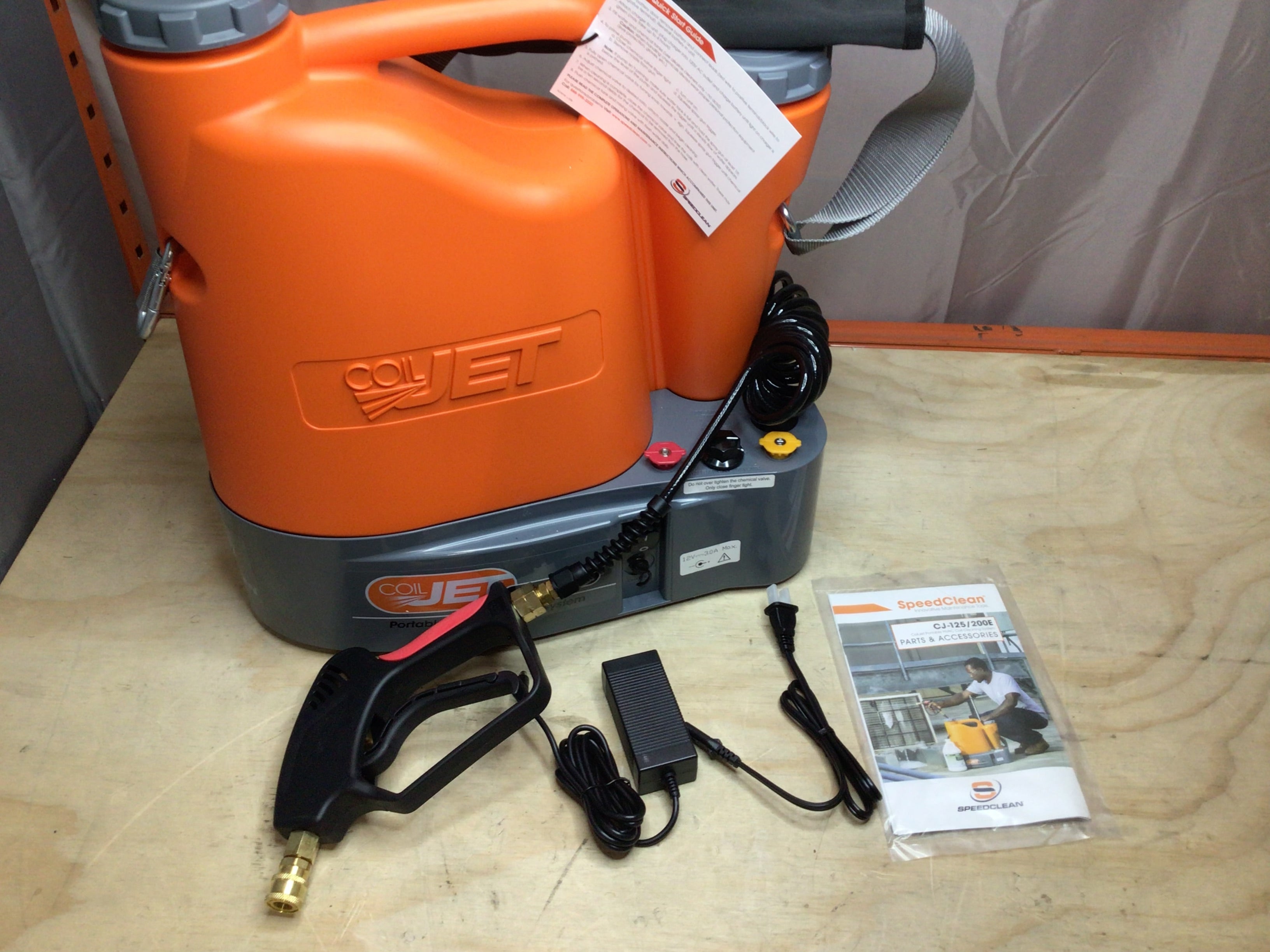 SpeedClean CJ-125 CoilJet HVAC Coil Cleaner System for Evaporators & Condensers (8133101093102)